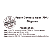 Dehydrated Potato Dextrose Agar PDA 30 grams