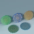 thumbnail image 4 of Moule en Silicone Réutilisable Transparent Motif Mandala Plateau de sous-Verre pour Débutants Artistes, 4 of 6