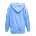 thumbnail image 4 of HGIEYS Womens Oversized V Neck Hoodies with Thumb Hole Pullover Sweatshirts Clothes Fall Fashion Outfits 2026, 4 of 5