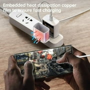 USB C Super Fast Charger for AT&T Maestro 3 45W Charger Super Fast Charging USB Type C PD PPS Charger with 6 FEET 5A Type-C Cable - White