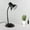 Black, variant on Huiyi Desk Lamp, Metal Desk Lamp with Versatile Flexible Neck for Home, Office, Bedroom, Reading, Work