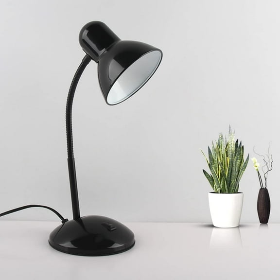 Huiyi  Desk Lamp, Metal Desk Lamp with Versatile Flexible Neck for Home, Office, Bedroom, Reading, Work
