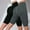 !Dark Grey, variant on 2 Pack Bermuda Shorts for Women Knee Length Women's High Waisted Stretch Long Shorts Walking Casual Yoga Short Hip Lifting Fitness Pants Compression and Tight Fit Yoga Short Dark Grey S