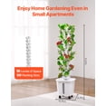 thumbnail image 2 of VEVOR Hydroponic Growing System, 50 Pods Vertical 10 Tiers Hydroponic Tower, Rolling Hydronic Garden with Water Pump & Wheels, Indoor Plants Germination Kit for Herbs Fruits & Vegetables, 2 of 9
