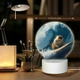 thumbnail image 6 of Daiia Surfing Guinea Pig Pattern Acrylic Night Light, LED Touch Light, Bedroom Night Light, Soft Glowing Lamp Perfect Gift for Mother's Day, Birthday, or Christmas, 6 of 9