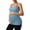 Blue, variant on ANFERRY Maternity Tank Tops with Built in Bra Women Seamless Ribbed Camisole Scoop Neck Adjustable Straps Pregnancy Workout Top
