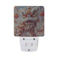 thumbnail image 2 of Chinese Lion Dance Night Light 2 Pack LED Nightlight Plug into Wall Dusk to Dawn Sensor Soft White, 2 of 7