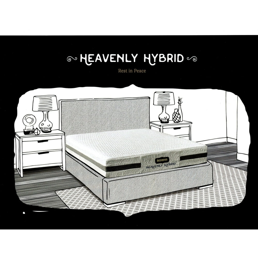 Bed Boss Gel Memory Foam Mattress Heavenly King Hybrid Mattress 9 Inch
