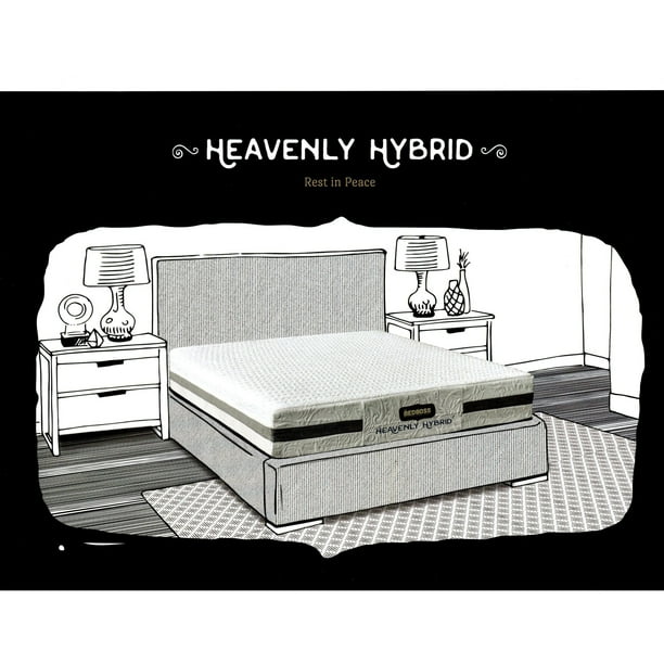 Bed Boss Gel Memory Foam Mattress Heavenly King Hybrid Mattress 9 Inch