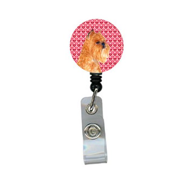 Brussels Griffon Retractable Badge Reel Or Id Holder With Clip