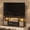 Brown, variant on Furinno TURN-N-TUBE 3-Tier LED No Tools TV Stand for TV up to 50 Inch Amber Pine