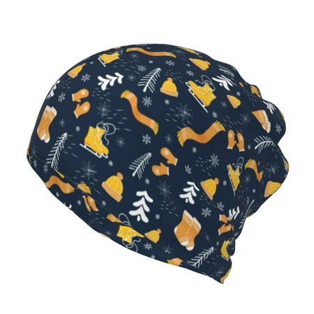 Lukts Scarf Ski Shoes sock Pattern Slouchy Beanie Hip-Hop Soft Running Beanie Adult Dwarf Hats Chemo Cap for Men Women