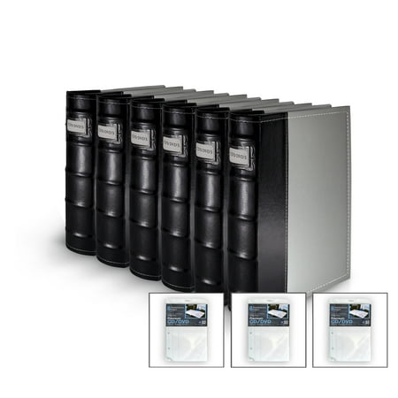 dvd italia bellagio binder insert sheets gray cd pack storage
