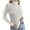 White, variant on SEAOPEN Women's Turtleneck Sweater Long Sleeve Ribbed Fitted Turtle Neck Casual Fall Fashion Basic Layering Knit Top Today Beige,L