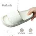 thumbnail image 3 of Northblanc Pillow Slippers for Women Men Non Slip Quick Drying Shower Slides Bathroom Sandals Ultra Cushion Thick Sole House Shoes, 3 of 8
