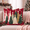 Red, variant on Sm:)e Beige Green Tree Snowflakes Christmas Throw Pillow Covers 18x18 Inch, Soft Plush Faux Fur 3D Embroidered Decorative Cushion Covers for Sofa Home Decor