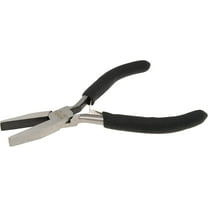 The Beadsmith Color-ID Flat Nose Plier - 5 inches (127mm) – Red Comfort Grip Handle – Polished Steel Head and Double-Leaf Spring - Tool for Jewelry Making
