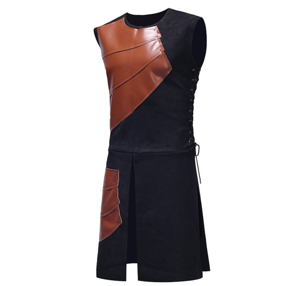 Babysbule Mens Winter Coats Men Casual Round Neck Sleeveless Pullover Color Sweatshirts Blouse