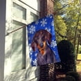thumbnail image 2 of Carolines Treasures LH9268-FLAG-PARENT Dachshund Winter Snowflakes Holiday Flag  multicolor, 2 of 2
