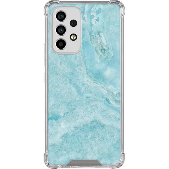 Skinit Marble Crystal Turquoise Galaxy A33 5G Clear Case