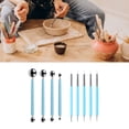 thumbnail image 2 of Professional Pottery Tool Set 9Pcs Double Ended Pottery Clay Texturing and Dotting Tool for Ceramic Carving, 2 of 10