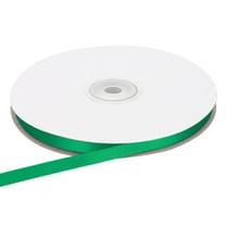 Uxcell 1/4 Inches x 50 Yards Satin Ribbon Roll for Gift Wrapping and Decoration, Dark Green