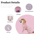 thumbnail image 4 of Large Dog Warm Jumpsuit, Winter Dog Pajamas, Dog Cold Weather Coat Luminous Outfit, Anti-Shedding Bodysuit for Medium Large Dogs Pink, 4 of 7