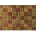thumbnail image 1 of Ahgly Company Indoor Rectangle Checkered Brown Modern Area Rugs, 2' x 4', 1 of 4