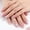 No tools, variant on New Spring & Summer Sparkly Press-On Nails, White French Tips with Floral Pearlescent Glossy Finish, Complexion-Flattering Nail Art, 24-Piece Detachable