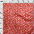 thumbnail image 2 of oneOone Cotton Silk Bright Red Fabric Batik Sewing Craft Projects Fabric Prints By Yard 42 Inch Wide, 2 of 4