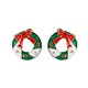 thumbnail image 1 of Pendientes de botón para mujer, pendientes de botón, pendientes de botón para mujer, pendientes de botón navideños, pendientes rojos, árbol de Navidad, copo de nieve europeo, accesorios de bastón, pen, 1 of 3