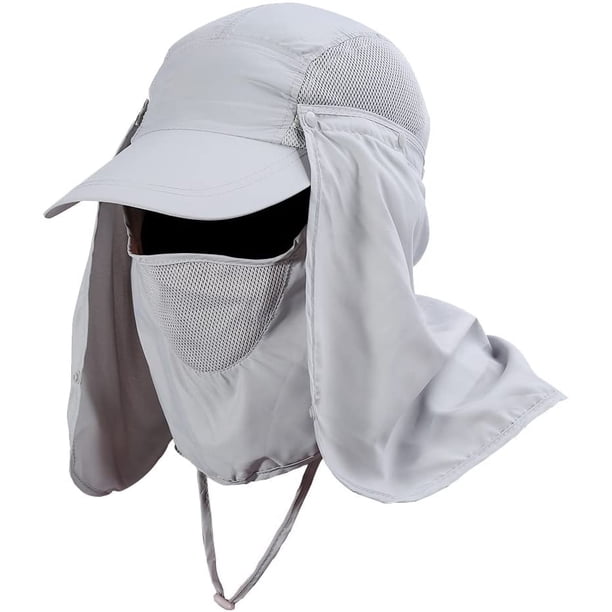 Detachable Sun Visor Hat Full Face Cap Anti UV Full Face Neck