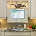 thumbnail image 3 of Dreamtimes Happy Thanksgiving Turkey Valance Curtains for Kitchen or Bathroom, 54x18in Valances Window Treatment Rod Pocket Drape Light Filtering Living Room Bedroom Decor, 3 of 6