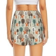 thumbnail image 2 of Lsque Squirrels and Trees Printed Women's Running Shorts with Liner Pockets,Elastic Quick Dry Workout Athletic Gym Yoga Shorts,Womens High Waist Shorts-XX-Large, 2 of 9