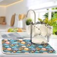 thumbnail image 5 of Dogs Green Dish Drying Mats, Reversible Coffee Mat, Microfiber Dish Drying Rack Mat for Kitchen Countertop Decor 18 x 24 Inches, 5 of 6