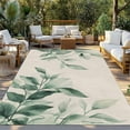thumbnail image 3 of Fsddascl Summer Leaves Outdoor Rug for Patio/Deck/Porch, Non-Slip Large Area Rug 5 x 8 Ft, Retro Country Botanical Leaf Plants Indoor Outdoor Rugs Washable Area Rugs, Reversible Camping Rug Carpet, 3 of 5