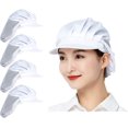 thumbnail image 1 of 4 Uds gorros de Chef-cocina panadero cocina redes para el cabello gorras de servicio de alimentos para adultos JAMW Sencillez, 1 of 5