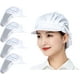 thumbnail image 1 of 4 Uds gorros de Chef-cocina panadero cocina redes para el cabello gorras de servicio de alimentos para adultos JAMW Sencillez, 1 of 5