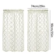 thumbnail image 3 of Clearance! Shiogb Curtin Curtains Window Screens Short Curtains Rod Curtains Kitchen Coffee Curtains Bedroom Curtains 24 X 35 inch 2 Panels, 3 of 9