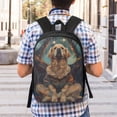 thumbnail image 5 of Disketp Tree Meditating Golden Retriever School Backpack, Lightweight Basic Middle School Bookbags 17 Inch Casual Daypack for Student College, Travel or Outdoor, 5 of 6