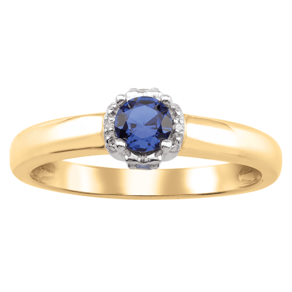 Personalized Birthstone Ring in 10k Gold by Jewlster