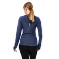 thumbnail image 4 of Merino.tech Merino Wool Hoodie Women - Slim Fit 100% Merino Wool Base Layer Women Half Zip Thermal Long Sleeve Shirt & Socks, 4 of 7