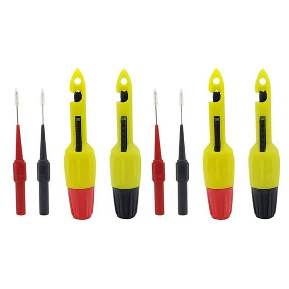4 Pack Wire Piercing Probe Insulation Piercing Clip with Insulated Wire Piercing Probe,Inspection of Automotive Circuits