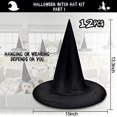 thumbnail image 3 of Kit de Sombrero de Bruja de Halloween y Decoraciones Colgantes., 3 of 3