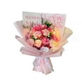 thumbnail image 1 of Ramo de flores de jabón artificial con aroma floral de clavel y rosa para aniversario, 1 of 9