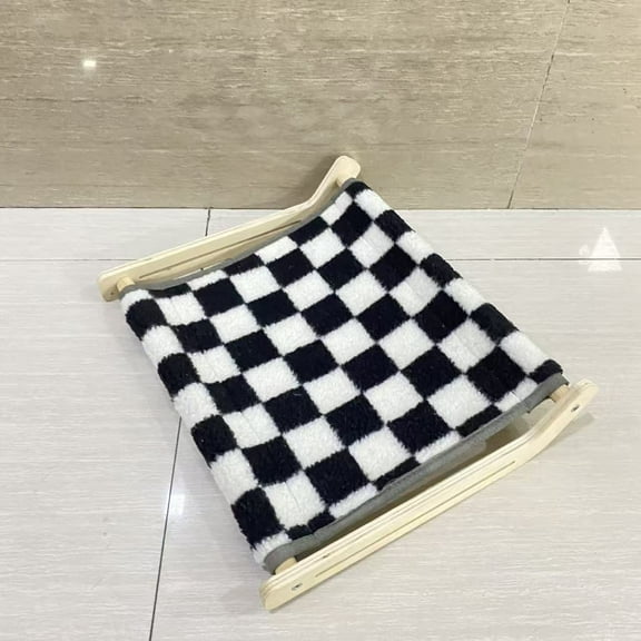 PMZIFYS Pet furniture,Cat Couch Bed, Pet Sofa for Indoor Cats Wooden Indoor Pet Furniture Elevated Cat Beds with Removable Mattress Cover Suitable for Kitty