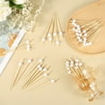 thumbnail image 4 of 100 Pcs Golf Ball Cocktail Picks, GIXUSIL 4.7 inch Golf Themed Fruit Bamboo Toothpick Party Toothpicks for Appetizer Skewers Holiday Cocktail Decorations for Party Supplies, 4 of 7