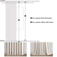 thumbnail image 2 of Topfinel 100% Blackout Curtains,Thermal Insulated Linen Back Tab Drapes with Hooks,Beige Rod Pocket Window Drapes for Dining Room Living Room Bedroom,52x90 inch,Set of 2, 2 of 9