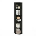 thumbnail image 5 of Furinno Econ 5-Tier Freestanding Corner Shelf Bookcase, Bookshelf, Espresso, 5 of 6