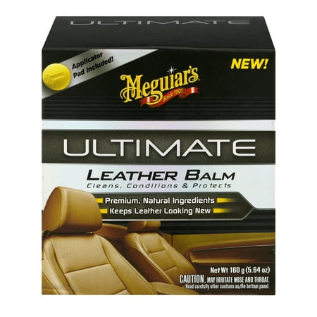Meguiar’s Ultimate Leather Balm – Clean, Condition & Protect Your Leather –  G18905, 5.64